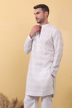 Aariz - Ivory Kurta for Men | Khadi Linen | Kurtaloom