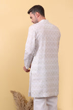 Aariz - Ivory Kurta for Men | Khadi Linen | Kurtaloom