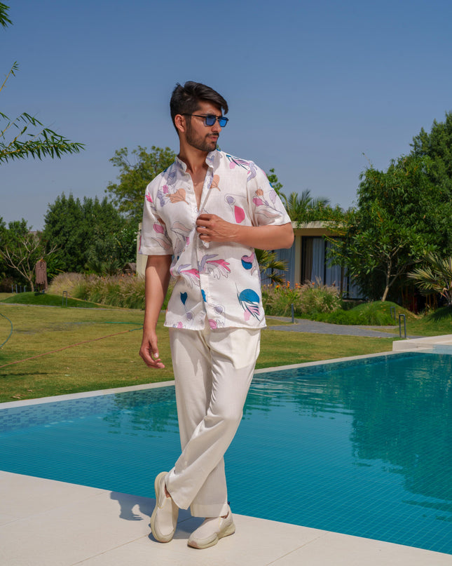 Percy - Half Sleeve Abstract Printed Shirt