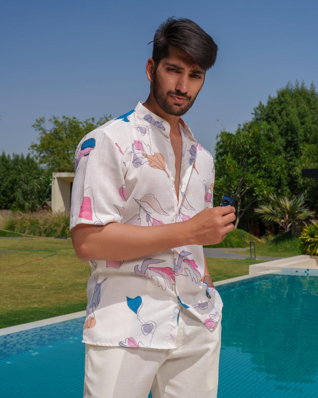 Percy - Half Sleeve Abstract Printed Shirt