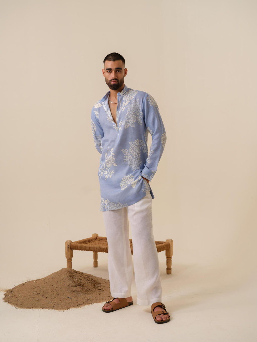 Desi Munda Men's Kurta in Khadi Linen - Casual Ethnic Wear India