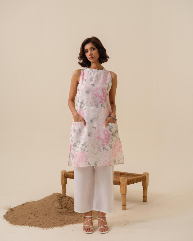 Barbie Drop Floral Printed Kurta