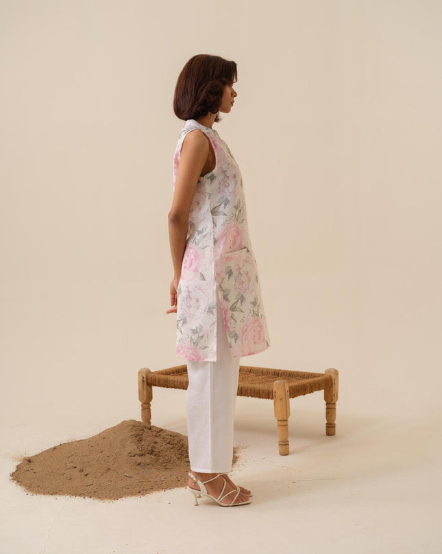 Barbie Drop Floral Printed Kurta