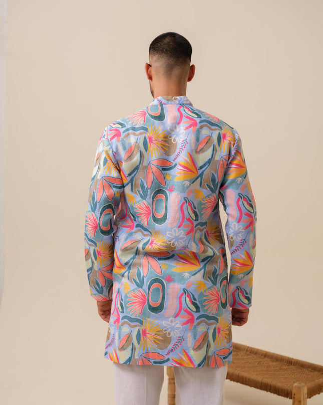 Printed Patiala Multicolored Kurta