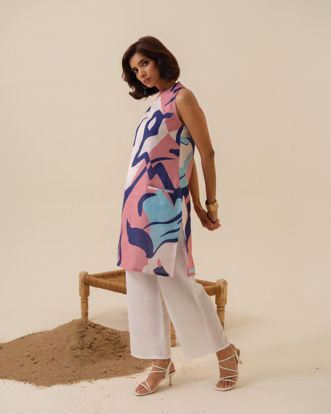 Pardesi Tadka Abstract Printed Kurta