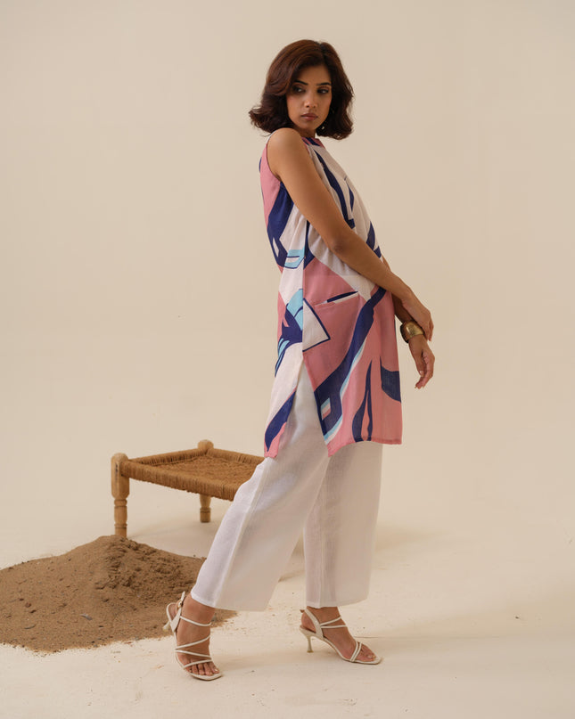 Pardesi Tadka Abstract Printed Kurta