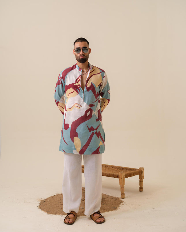 Urban Drip Abstract Printed