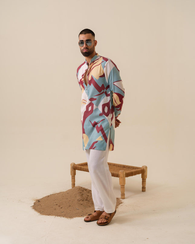 Urban Drip Abstract Printed