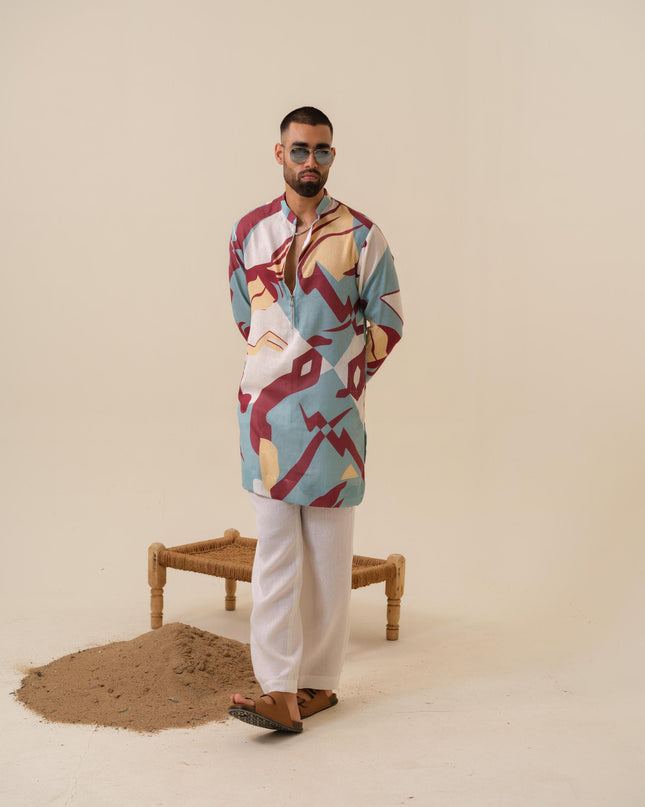 Urban Drip Abstract Printed