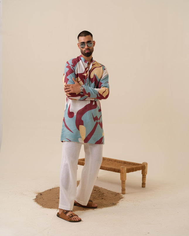 Urban Drip Abstract Printed