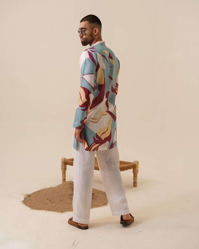 Urban Drip Abstract Printed