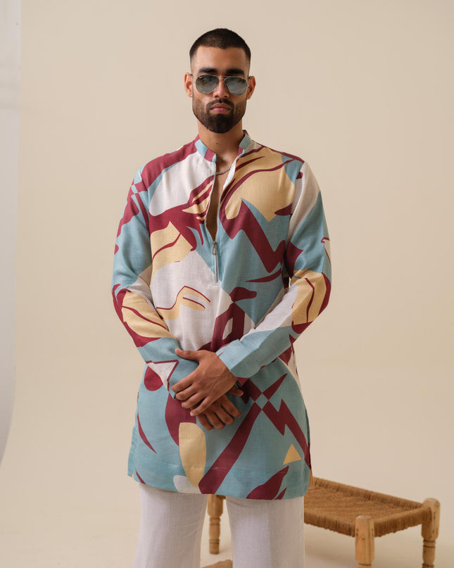 Urban Drip Abstract Printed