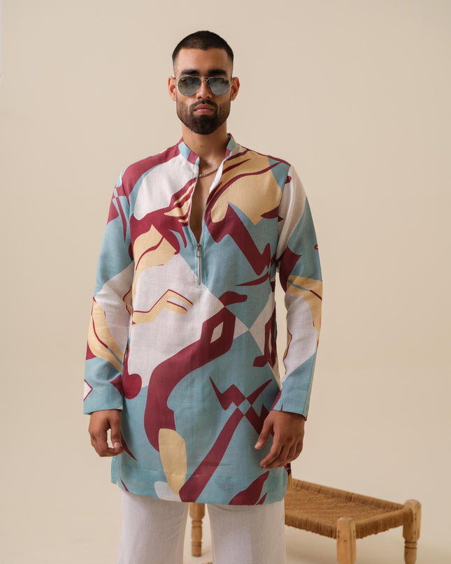 Urban Drip Abstract Printed