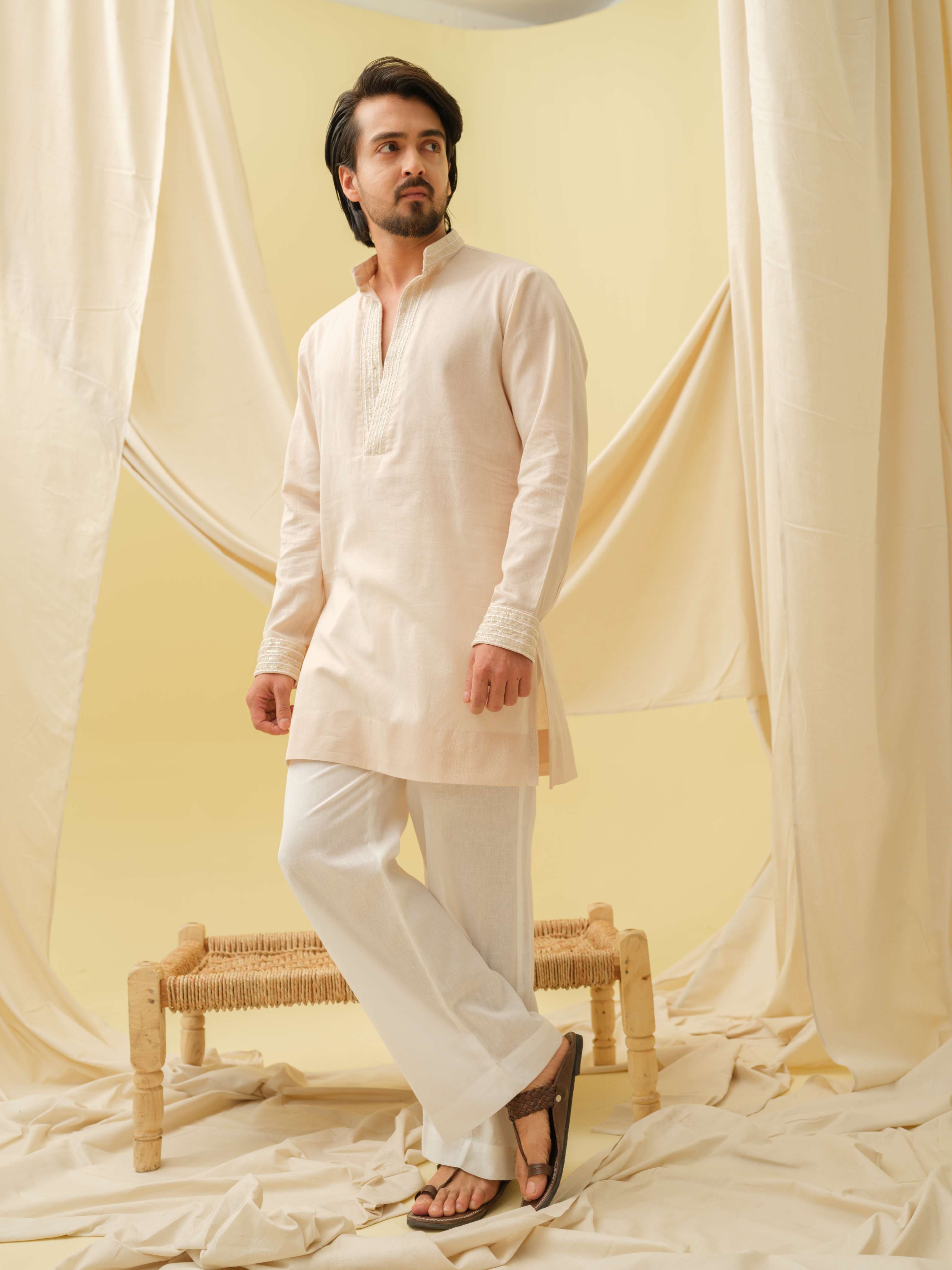 Urban Nawab Kurta (Beige)