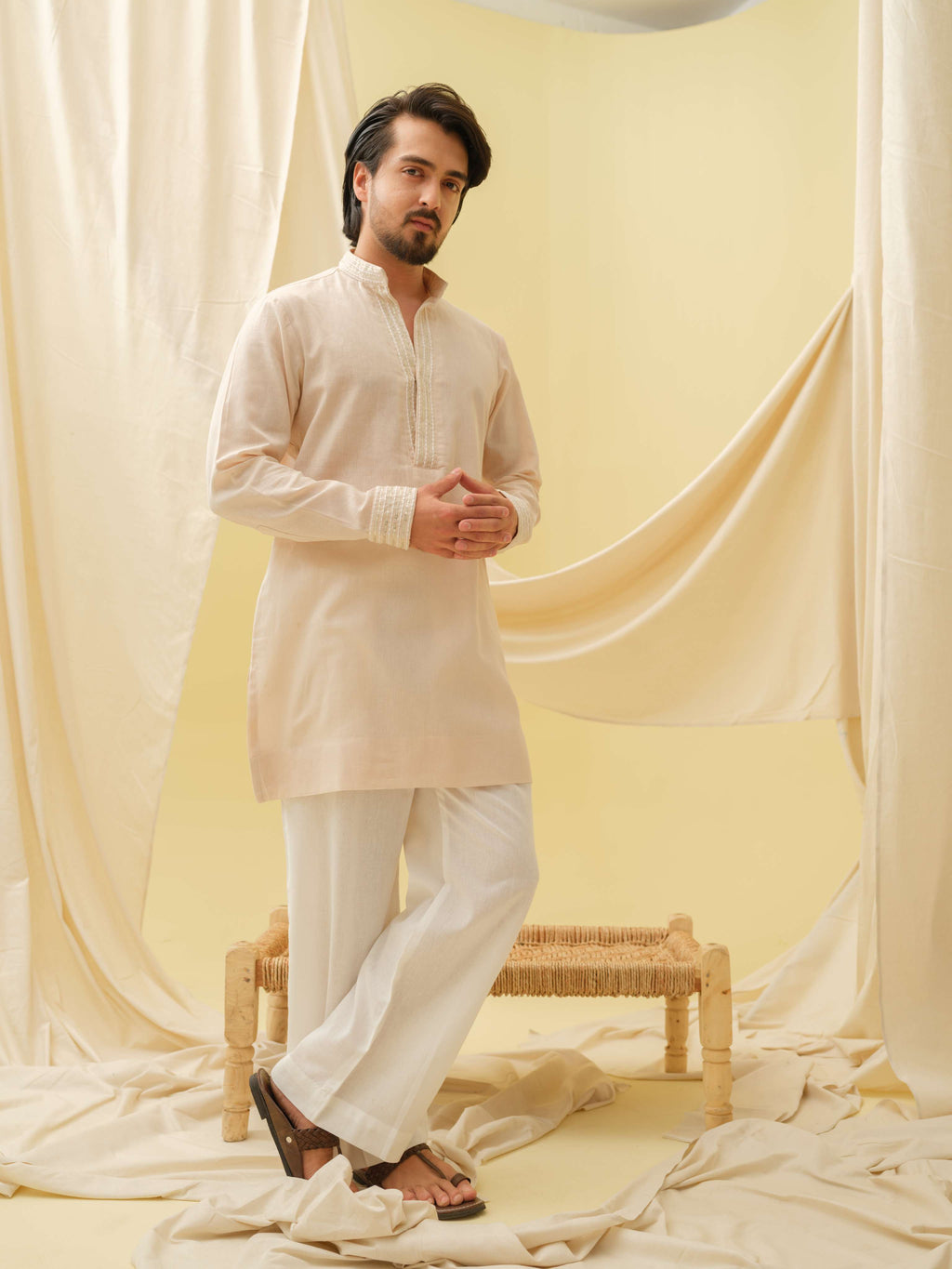 Urban Nawab Kurta (Beige)