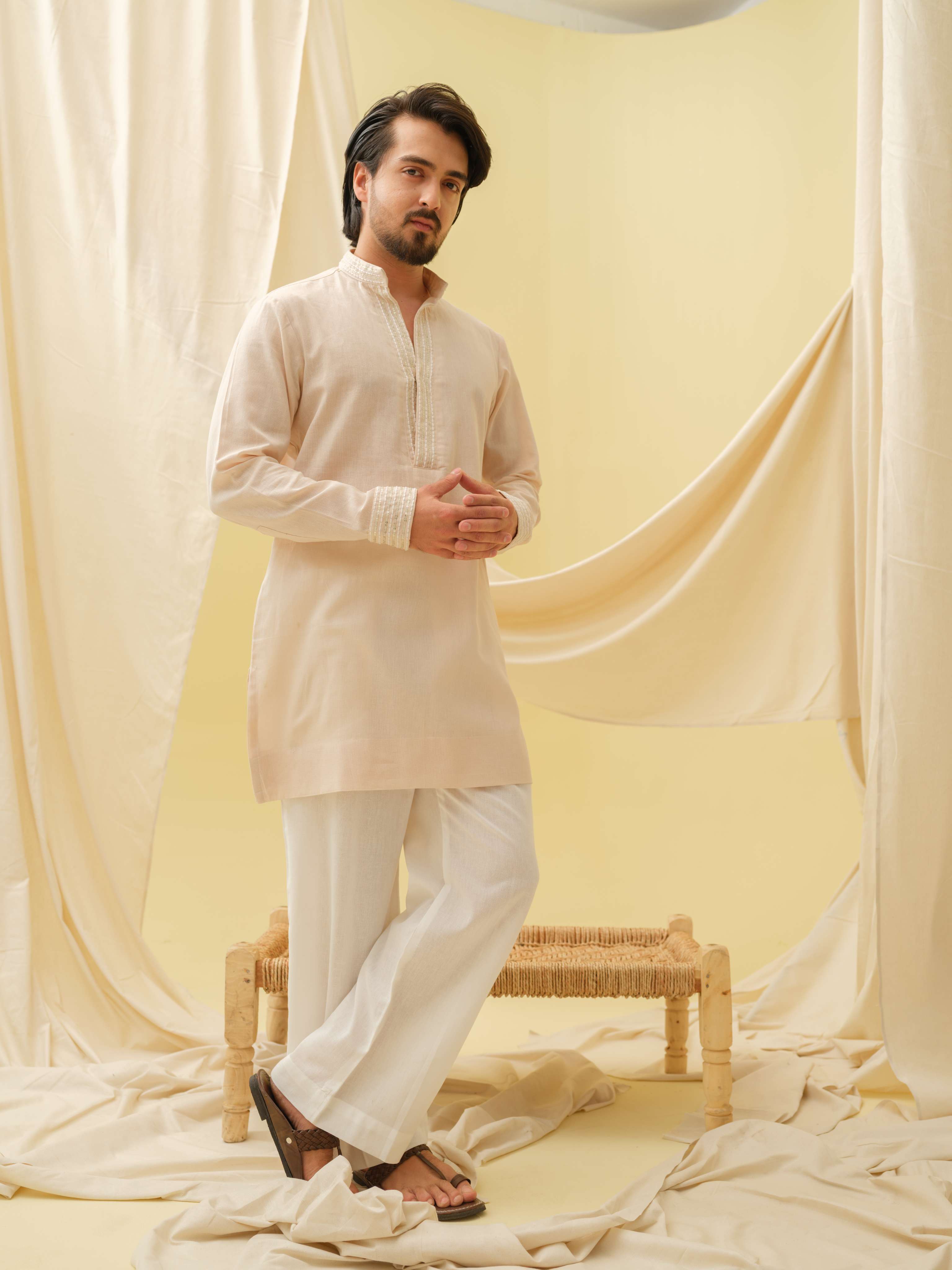 Urban Nawab Kurta (Beige)