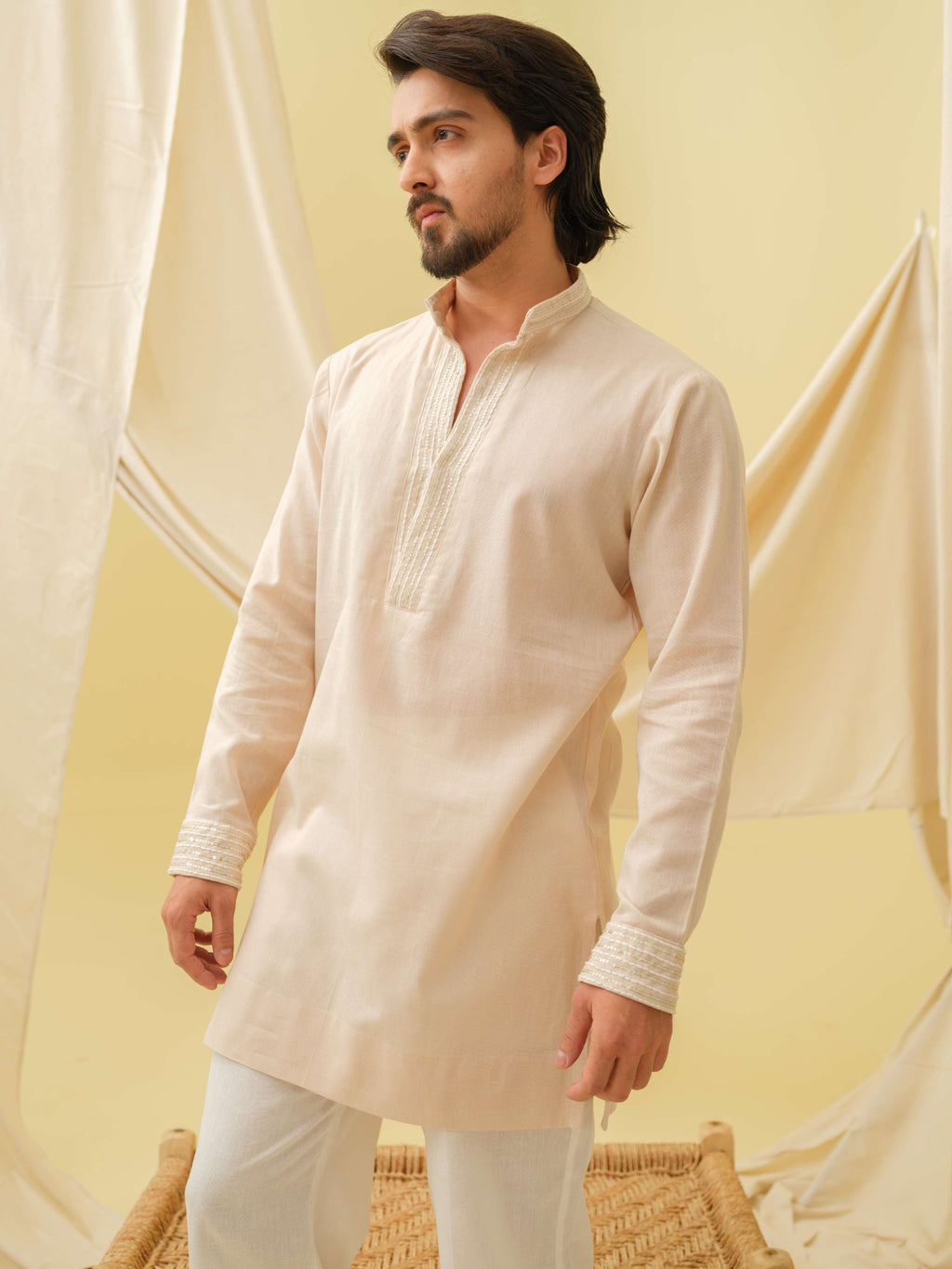 Urban Nawab Kurta (Beige)