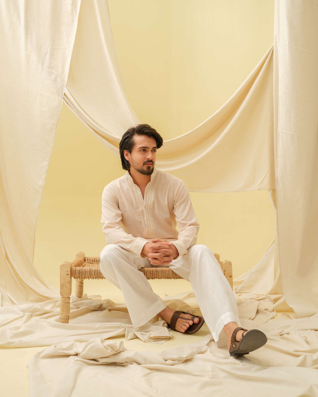 Urban Nawab Kurta (Beige)