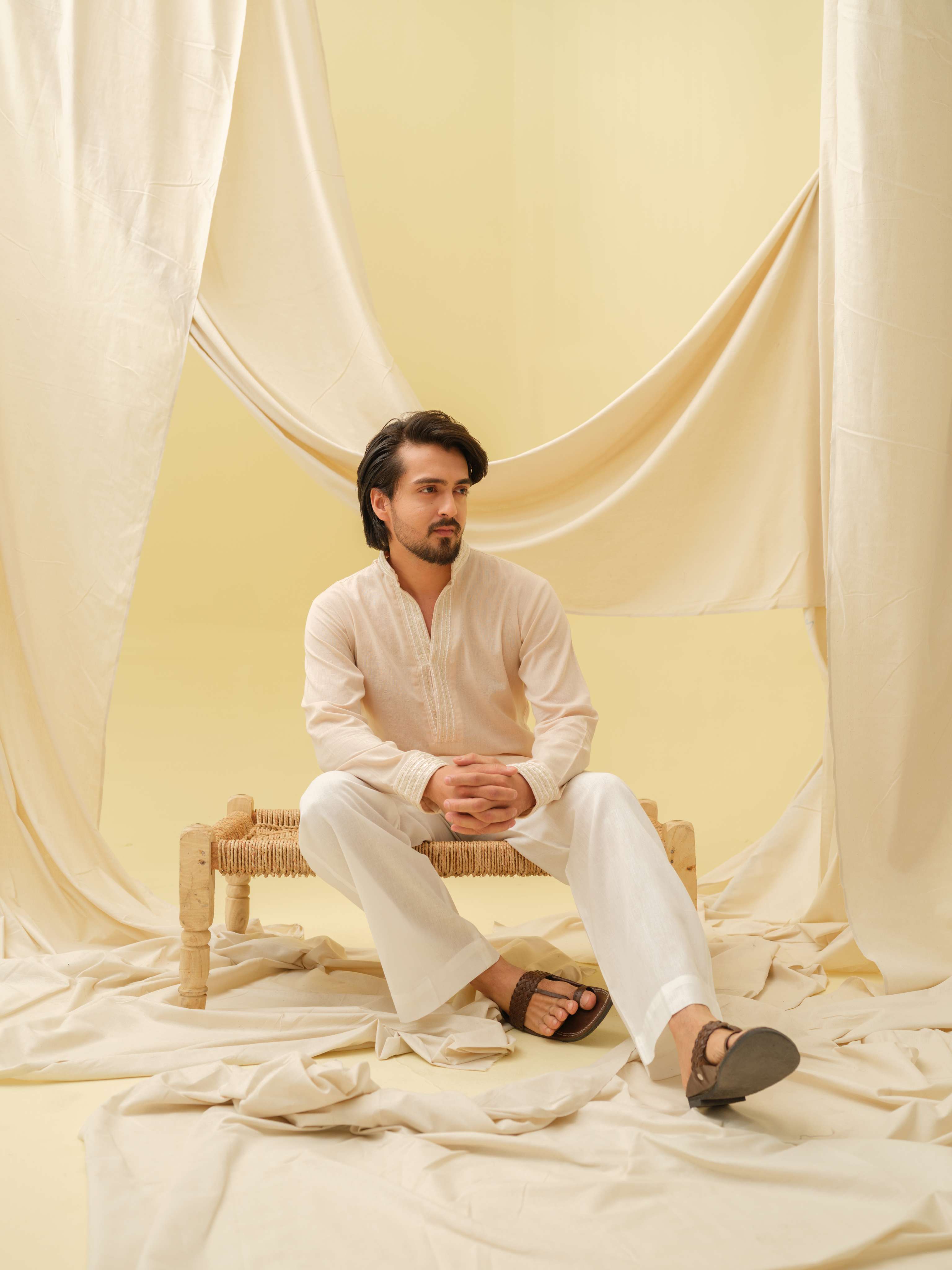 Urban Nawab Kurta (Beige)