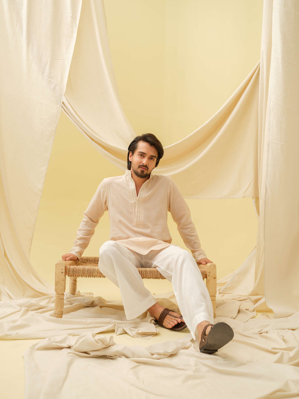 Urban Nawab Kurta (Beige)