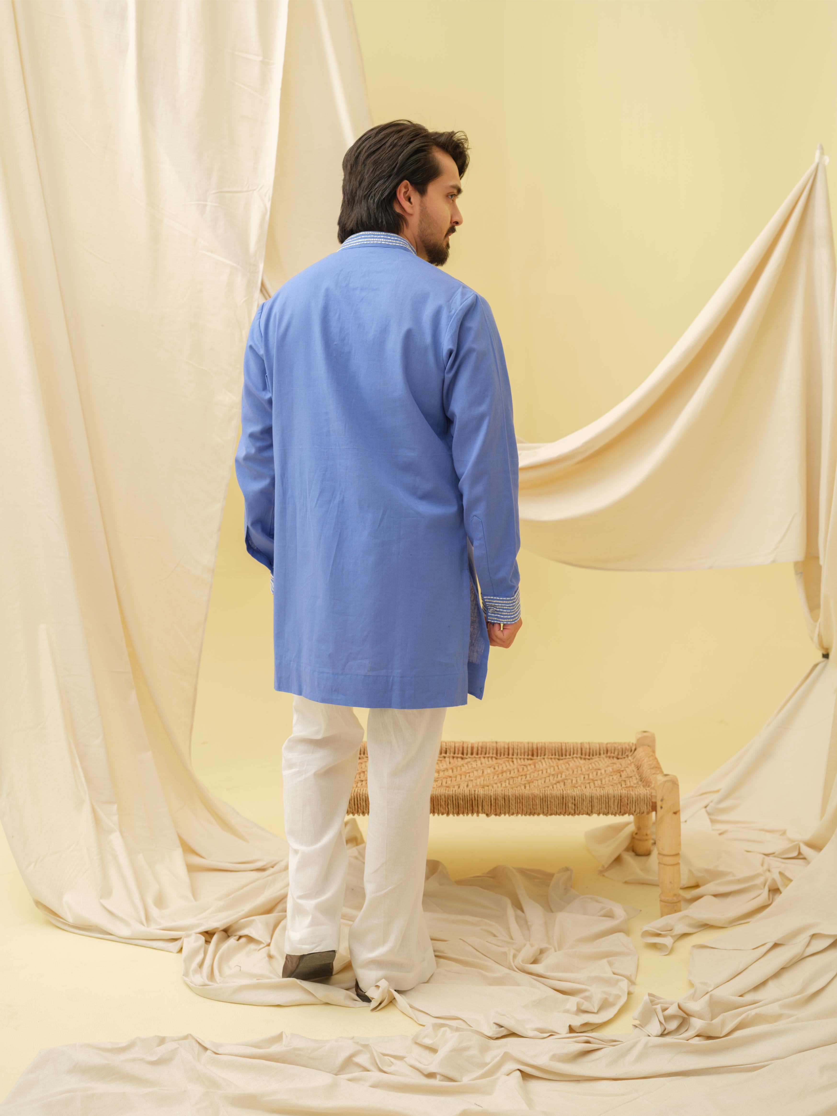 Urban Nawab Kurta (Royal Blue)