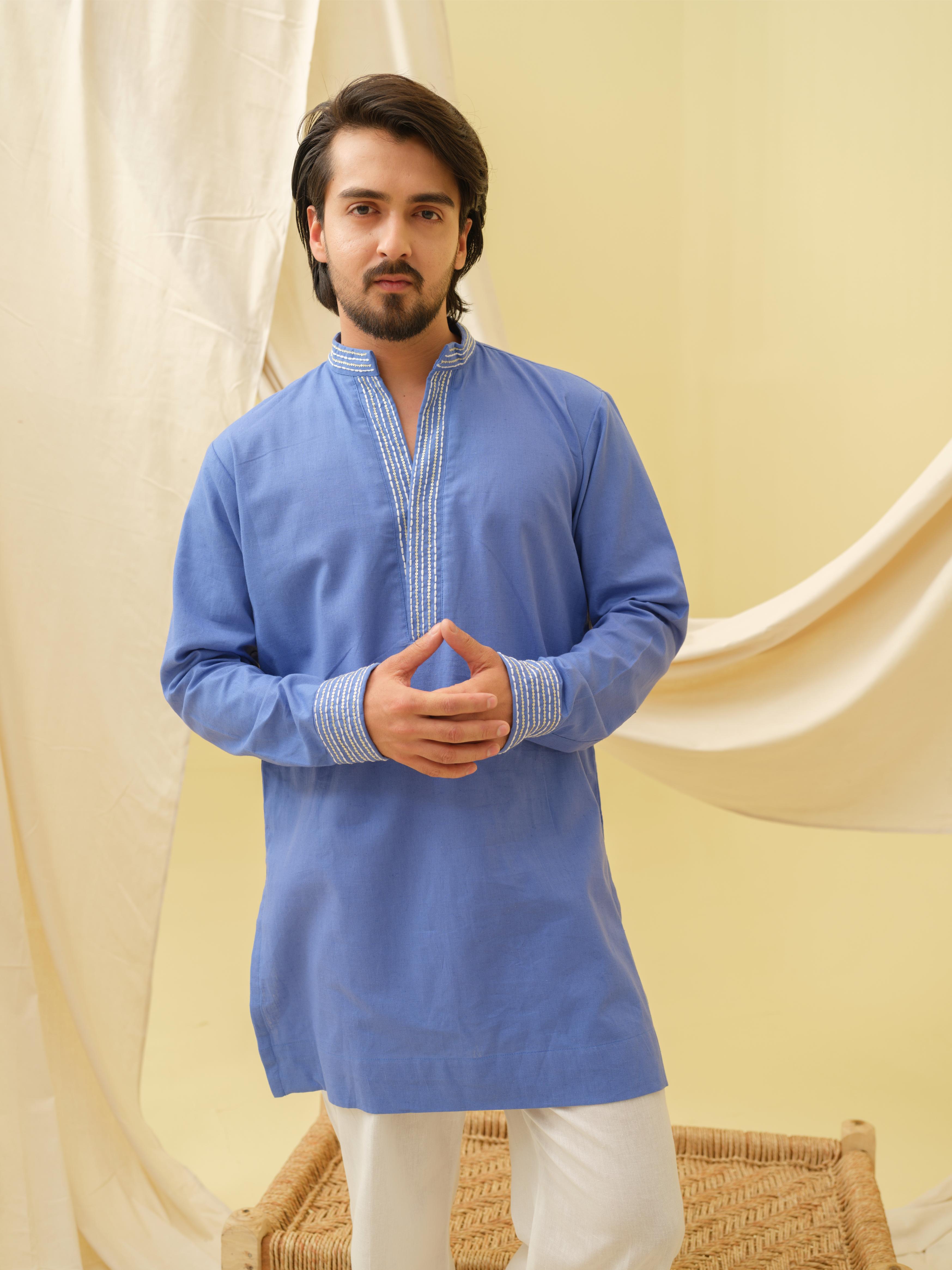 Urban Nawab Kurta (Royal Blue)