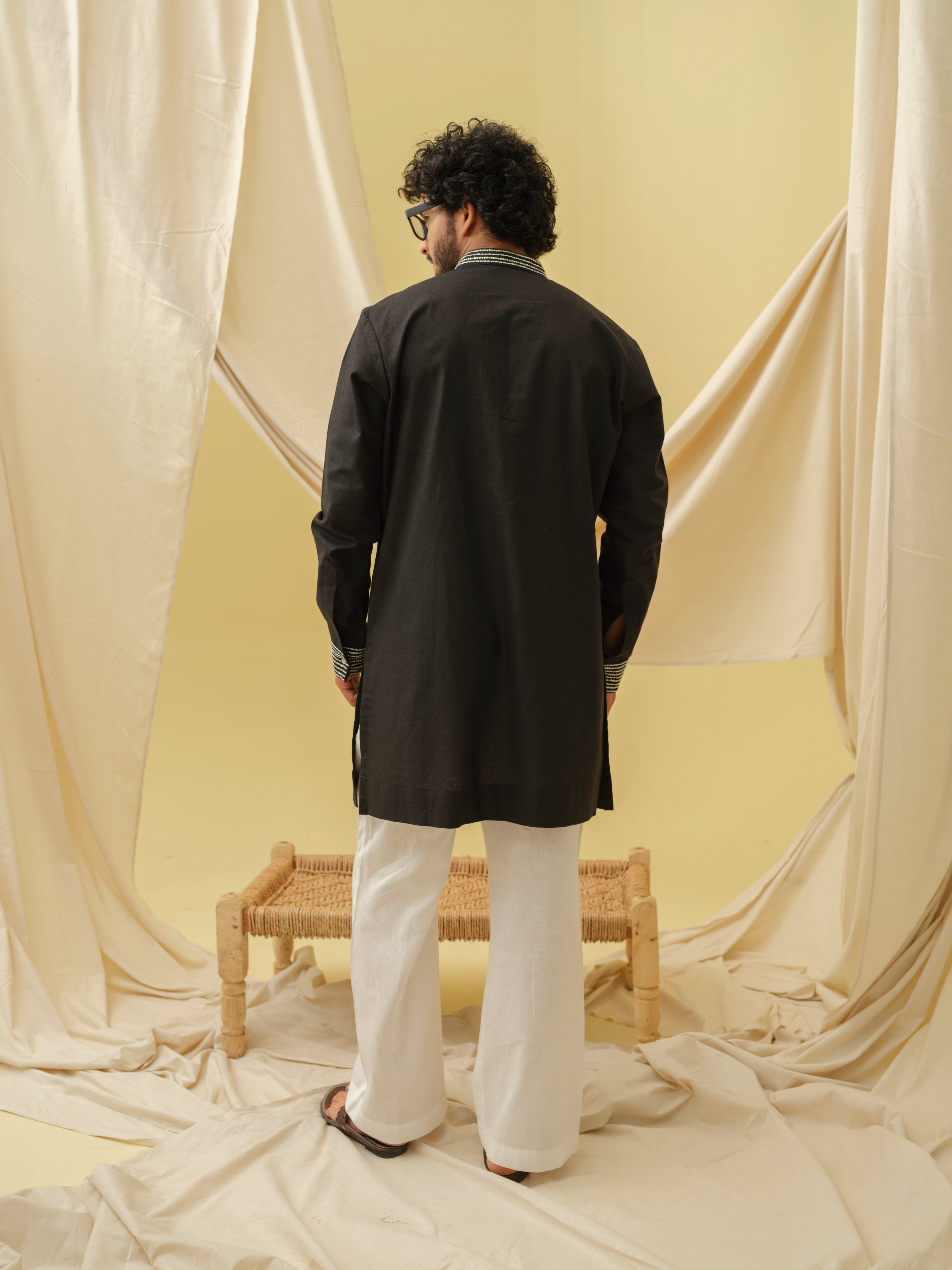 Urban Nawab Kurta (Black)