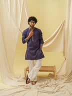 Urban Nawab Kurta (Navy Blue)