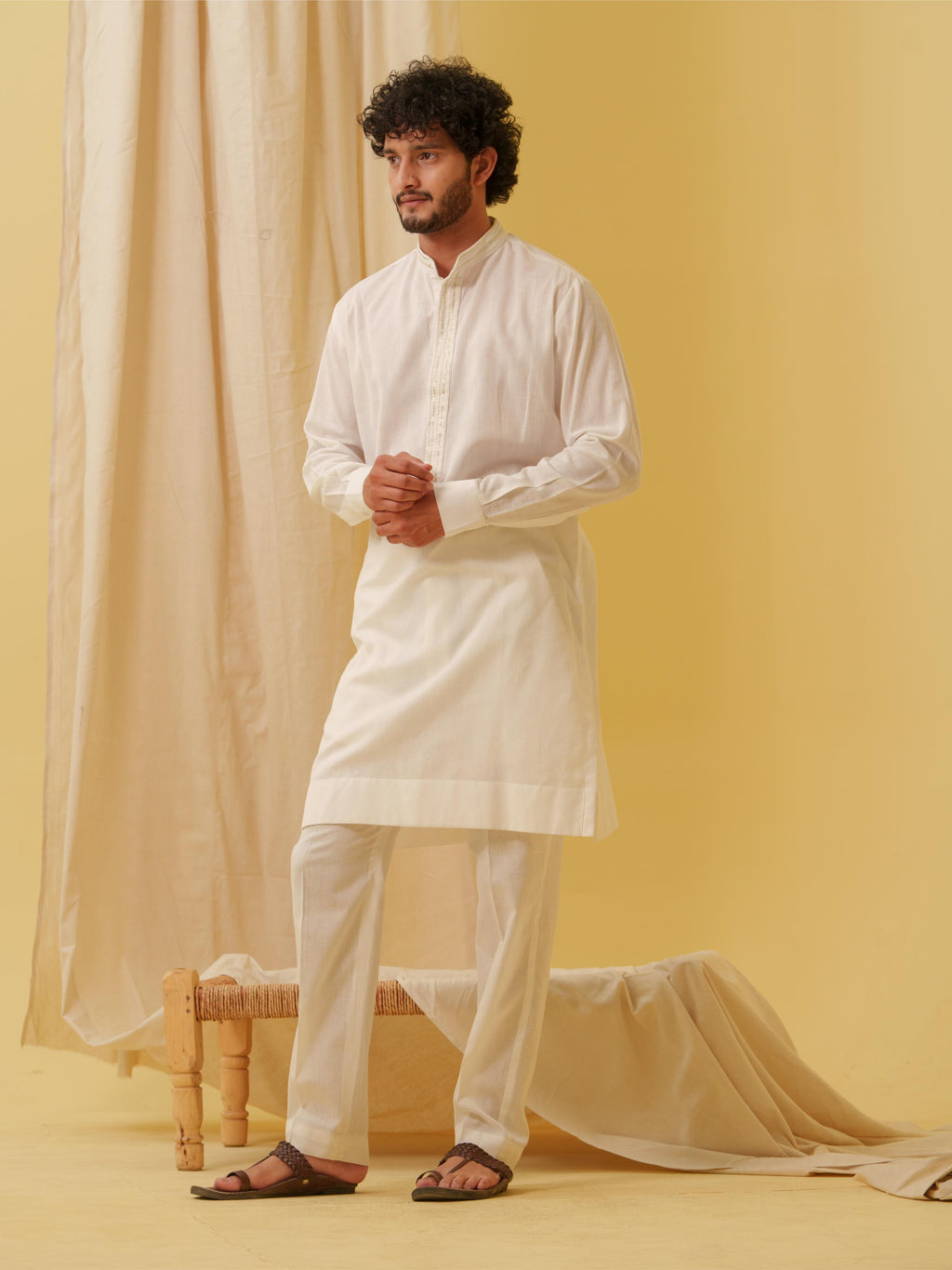 Urban Nawab Kurta (White)