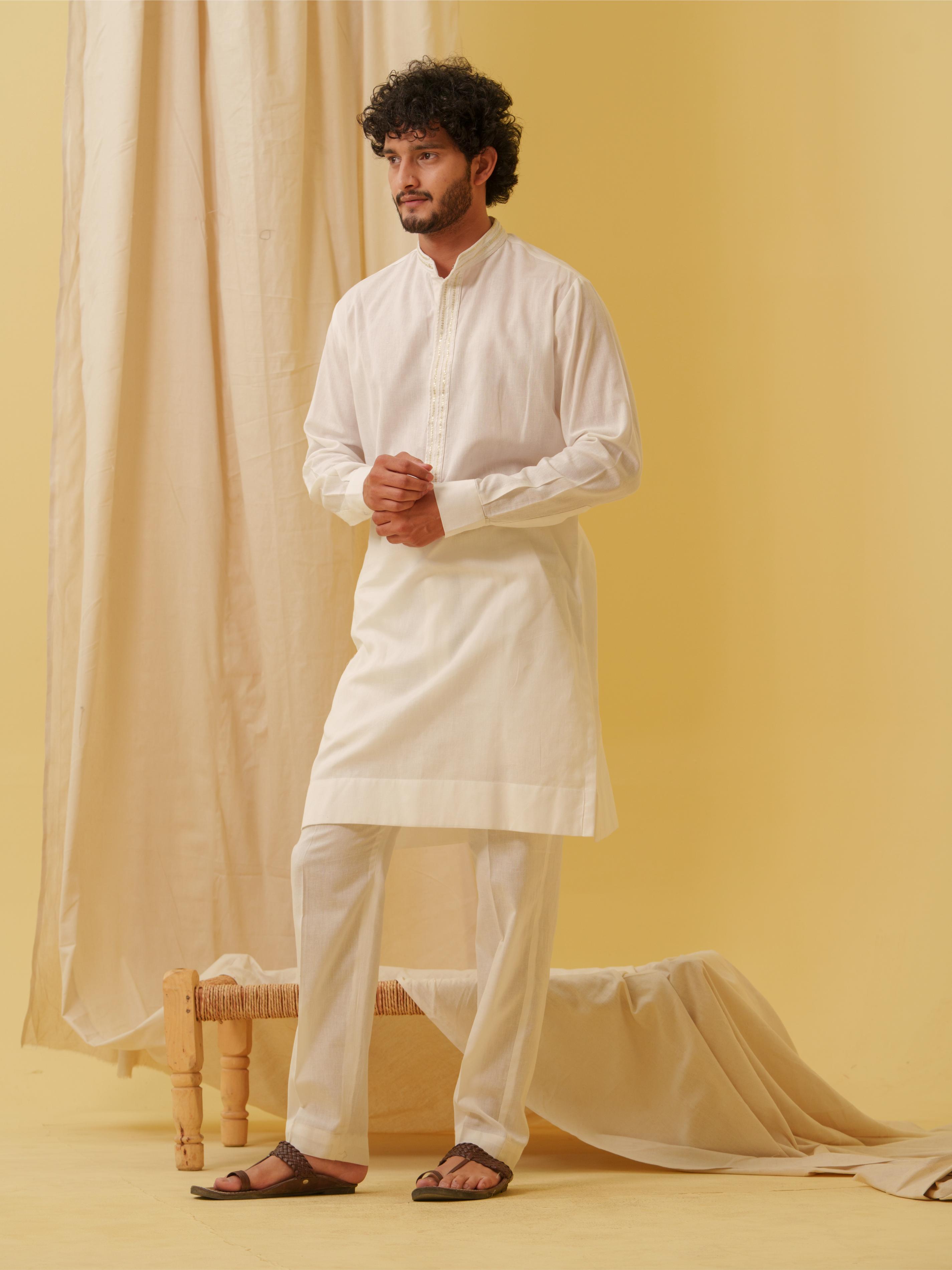 Urban Nawab Kurta (White)