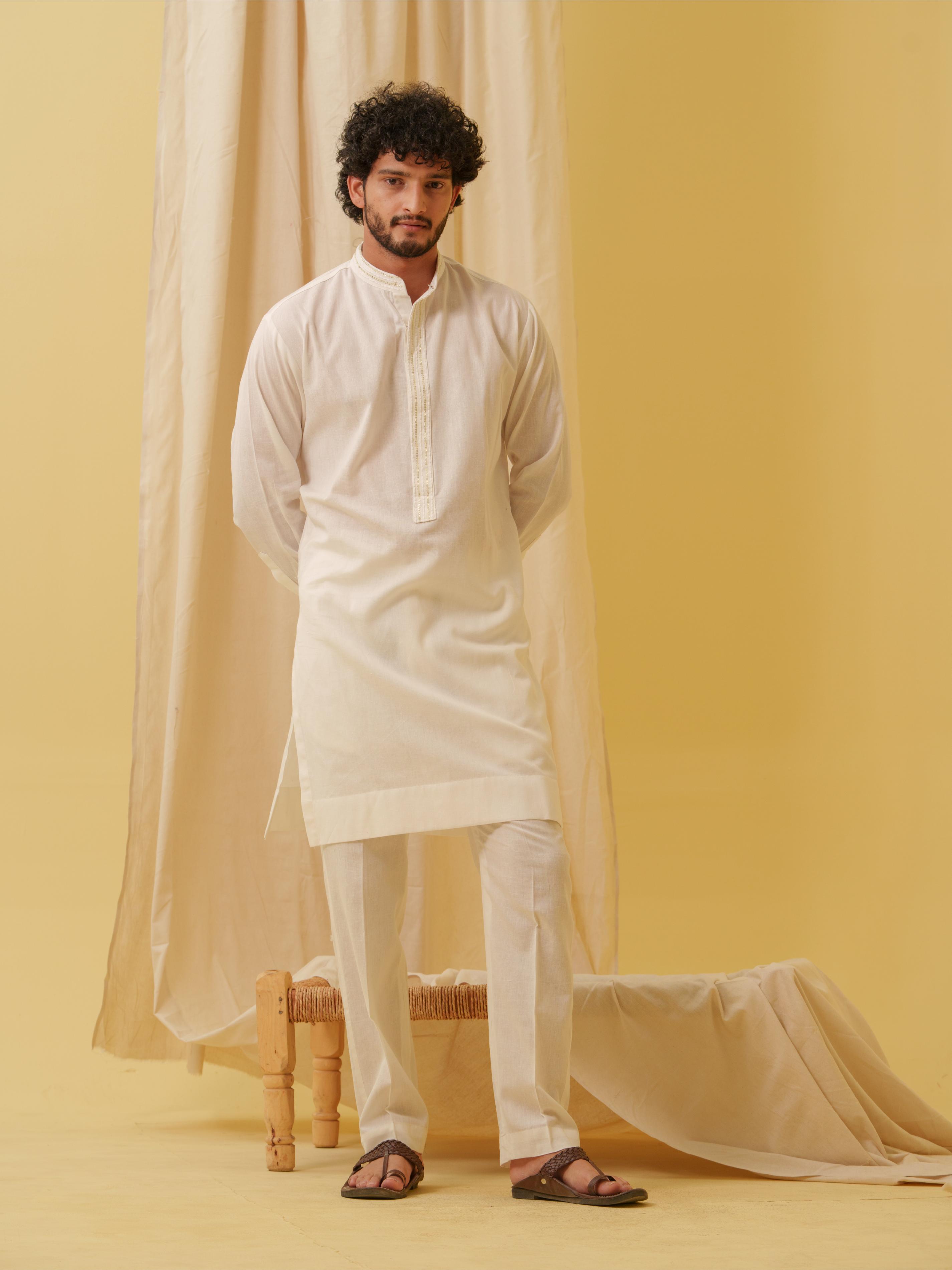 Urban Nawab Kurta (White)