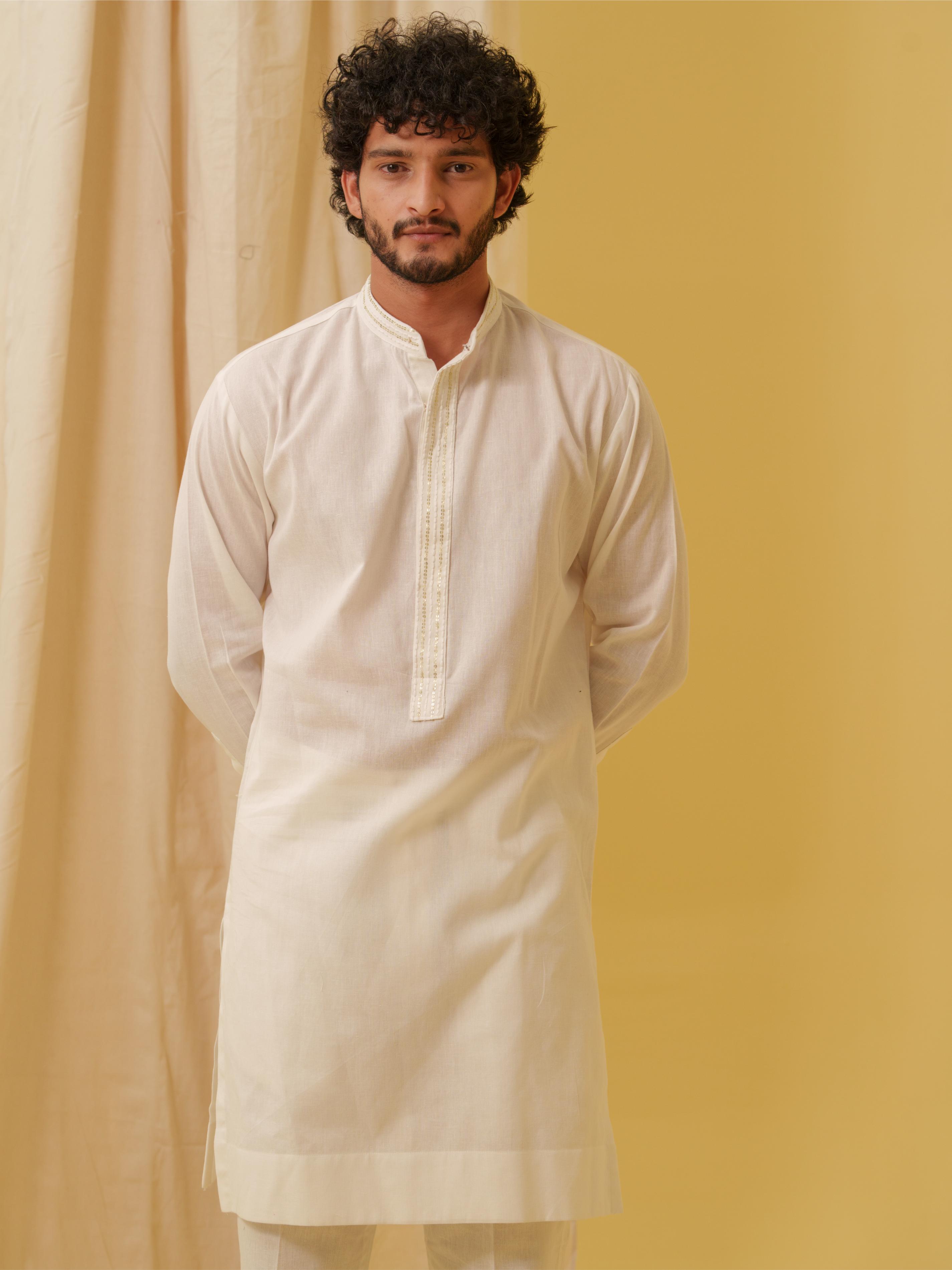 Urban Nawab Kurta (White)