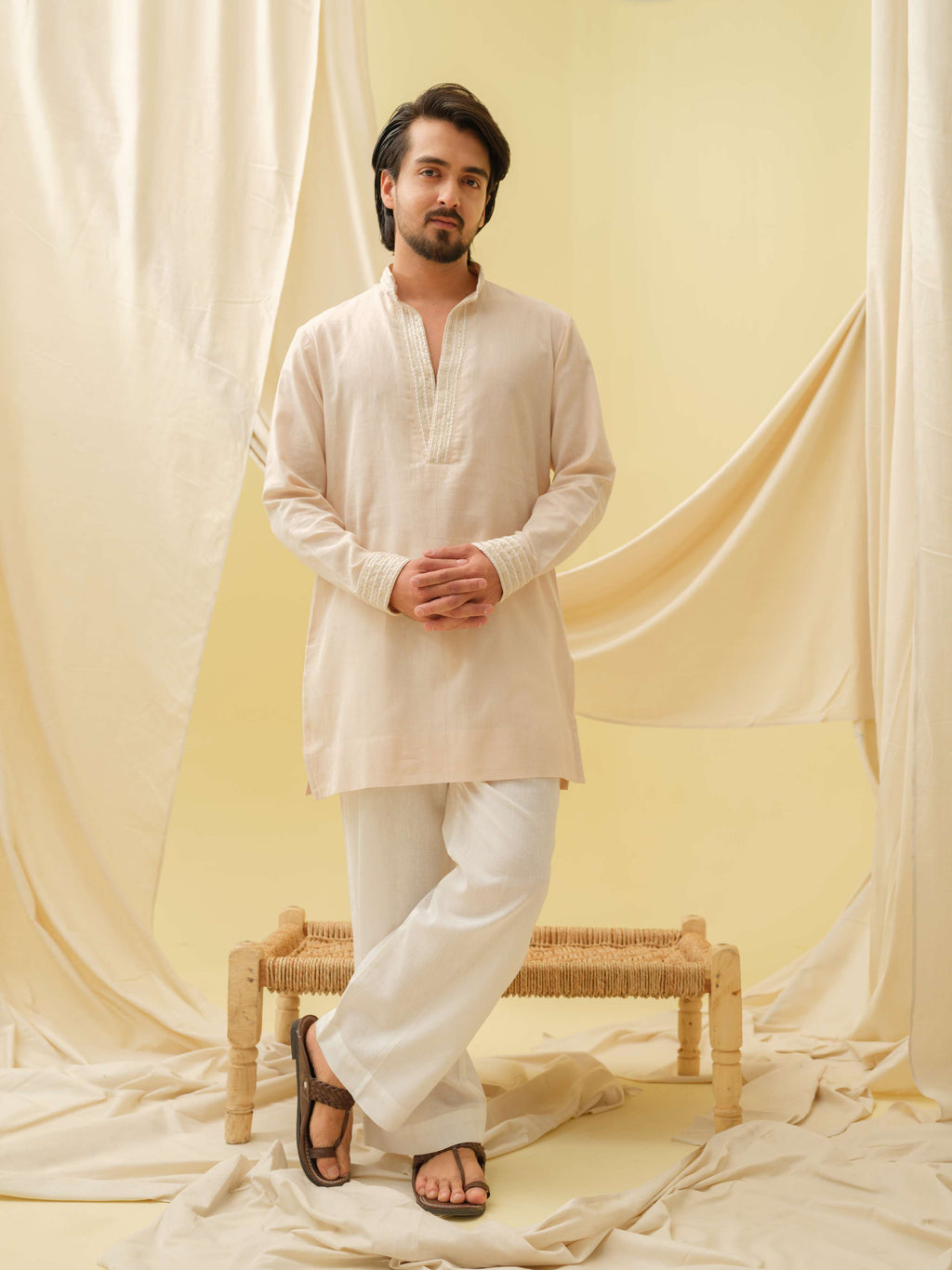 Urban Nawab Kurta (Beige)