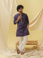 Urban Nawab Kurta (Navy Blue)