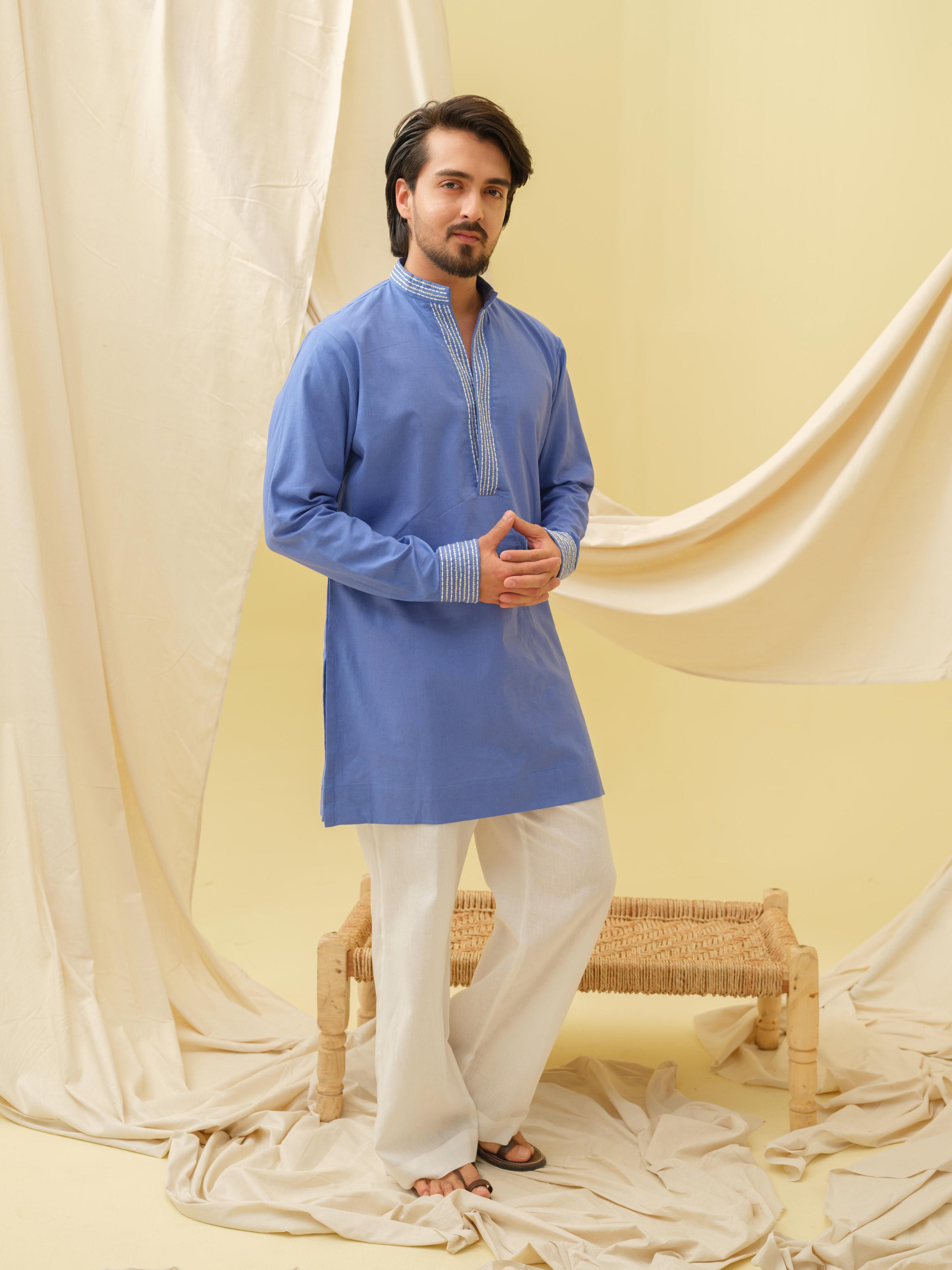 Urban Nawab Kurta (Royal Blue)