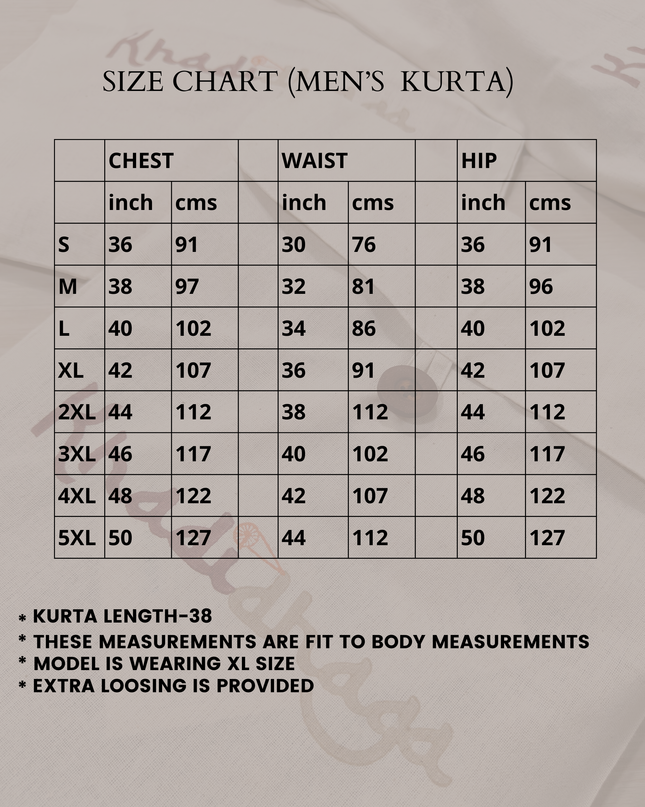 Nawaabi Twist- Printed Kurta For Men