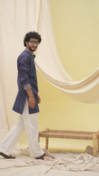 Urban Nawab Kurta (Navy Blue)