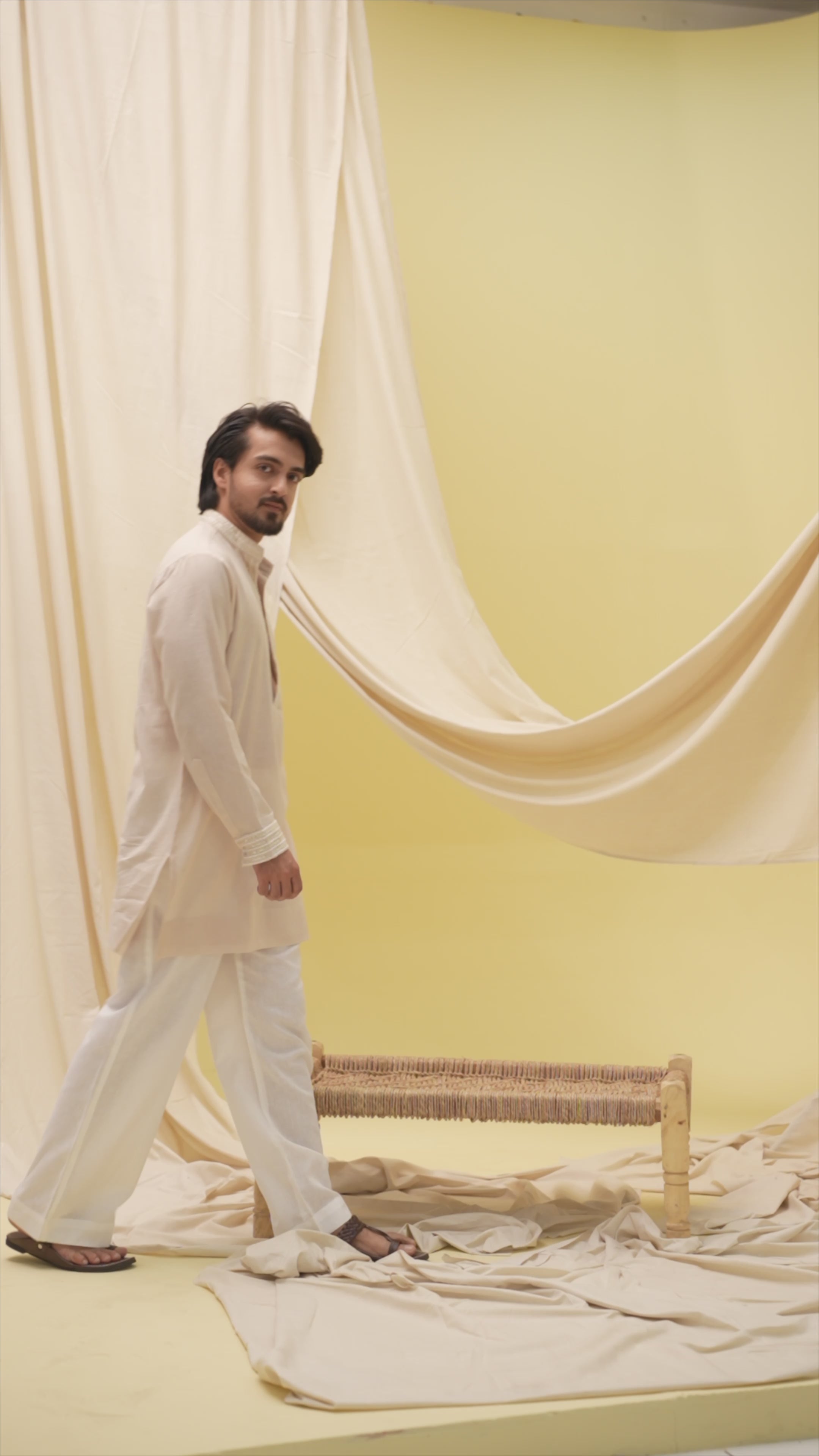 Urban Nawab Kurta (Beige)