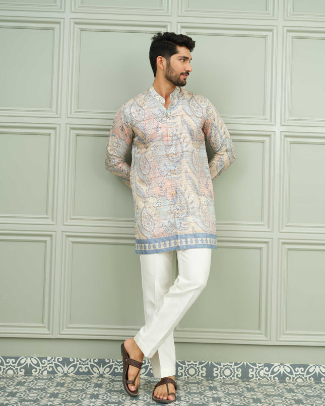 Raja Babu - Printed Kurta For Men